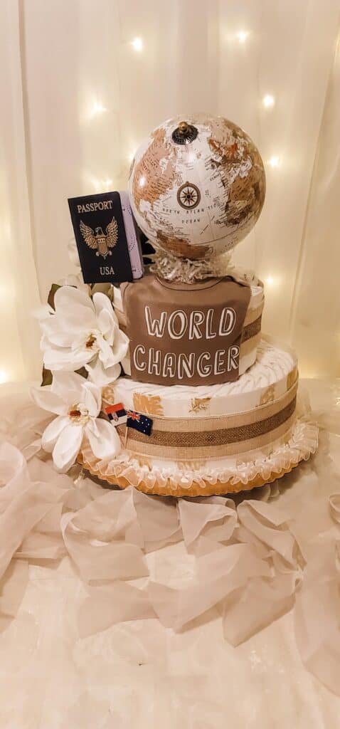 World Changer Diaper Cake